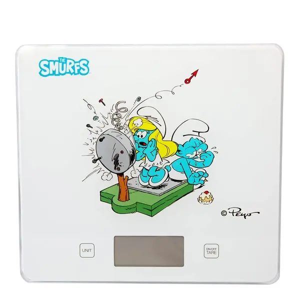 Digital vekt 5 kg Smurfene hvit