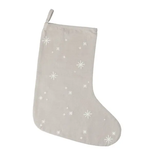 Christmas Fable julestrømpe 45 cm sand