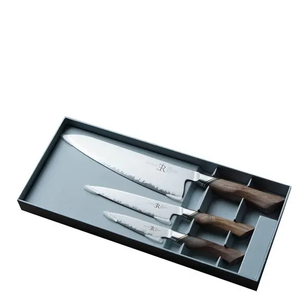 Ryda Knives A30 startsett med kokkekniv, universalkniv & skalkniv
