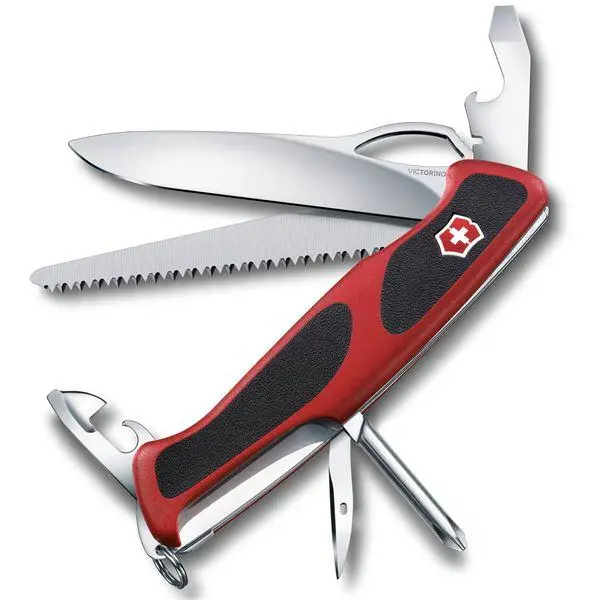 Ranger grip lommekniv 130mm 12 funksjoner rød