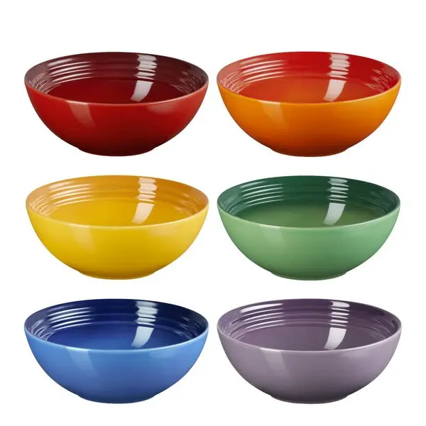 Rainbow dyp tallerken 16 cm 6 stk