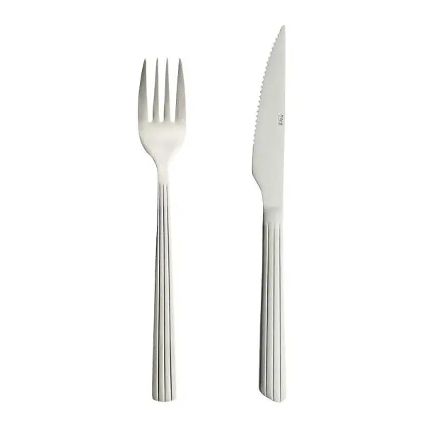 RAW grill bestikksett 8 deler matt stål