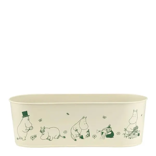I Hagen blomsterpotte oval 28x11 cm offwhite