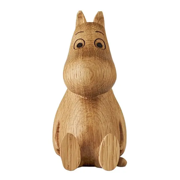 Mummitrollet trefigur 10 cm eik