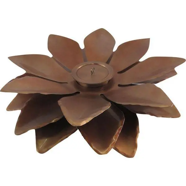 Lilje lys 50 cm kobber