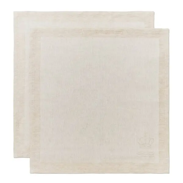 Waves serviett 44x44 cm 2 stk hvit