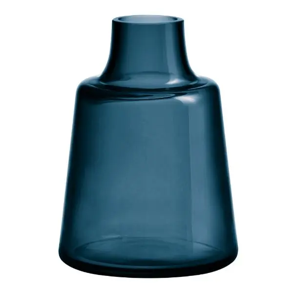 Flora vase kort 24 cm mørkeblå