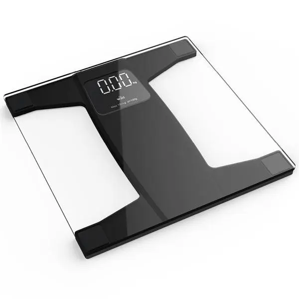 Baderomsvekt glass/svart