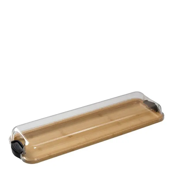 Build-a-Board serveringsbrett med lokk 17,5x56 cm klar/bambus