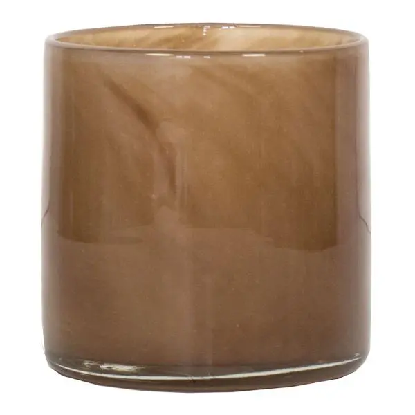 Lyric lyslykt 10x10 cm brown