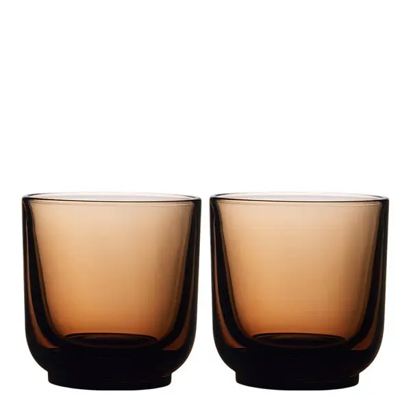 Pirch cappuccino glass 19 cl 2 stk Amber