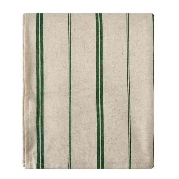 Elsa duk 145x250 cm stripe natur/grønn