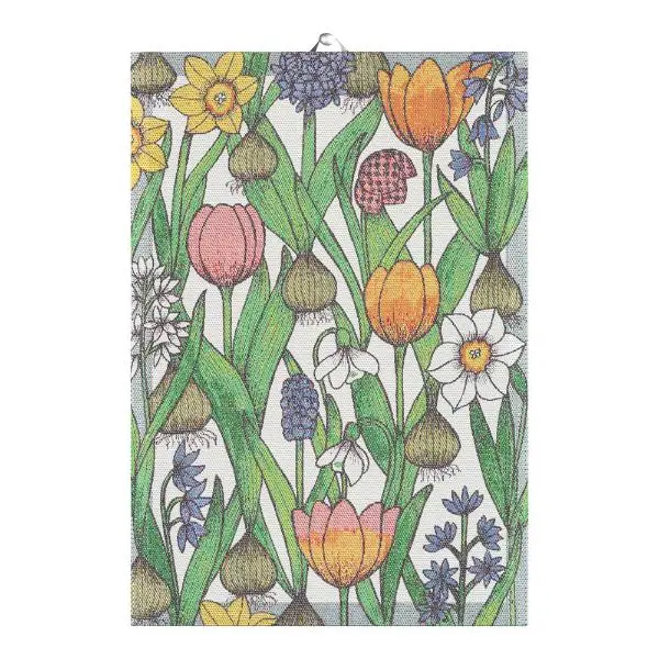 Blomsterløk håndkle 35x50 cm