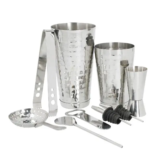 Bartendersett 8 deler sølv