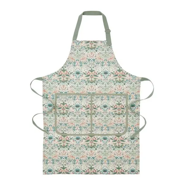 Morris & Co forkle Strawberry Thief Cochineal/Willow 70x95 cm