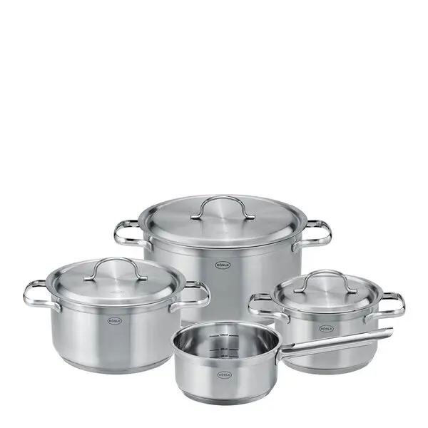 PureElements grytesett m/lokk 7 deler 1,5/2/3,6/5,9L stål