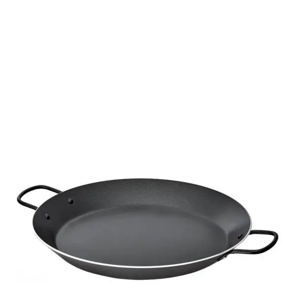 Nonstick paellapanne 38 cm svart