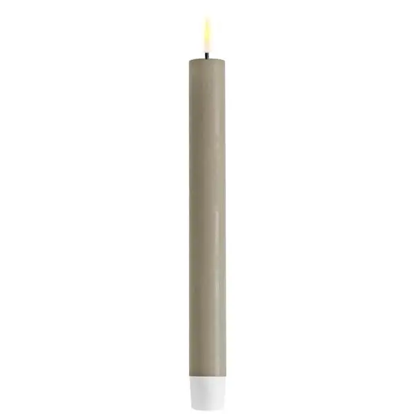 LED kronelys 2,2x24 cm sand