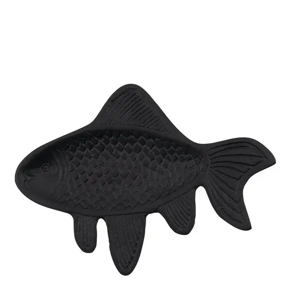 Veggkunst Fish 19,5x14,5 cm svart