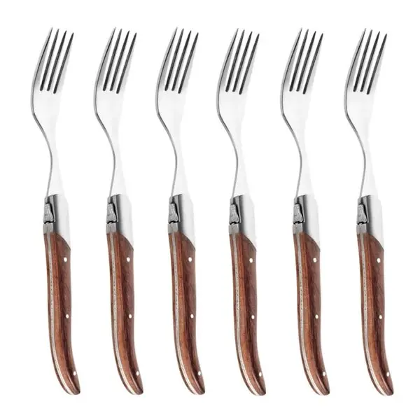 Grillgaffel 10,5 cm 6 stk rose