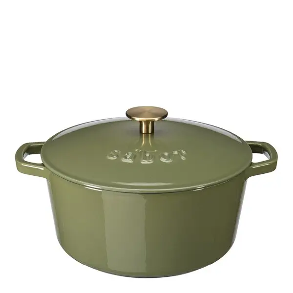 Støpejernsgryte 4,4L forever olive