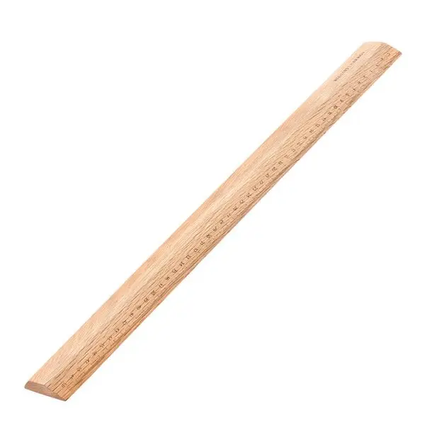 Linjal 51 cm eik
