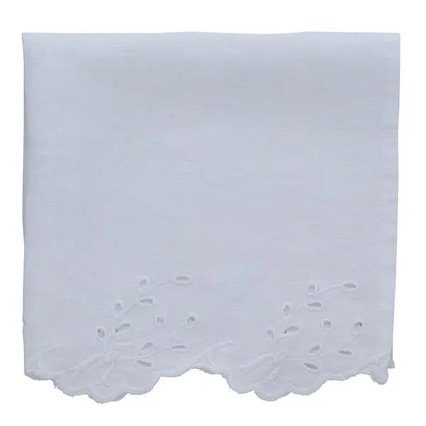 Anglaise serviett 45x45 cm hvit