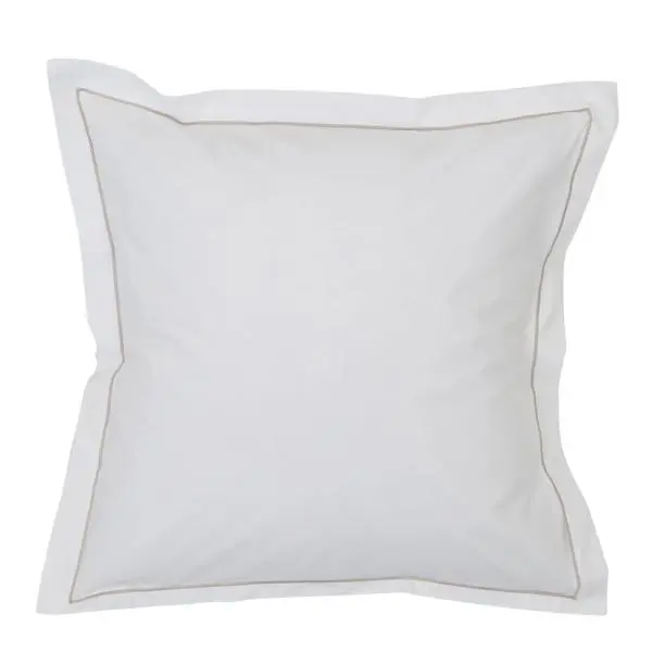 Hotel putevar percale 65x65 cm hvit/beige