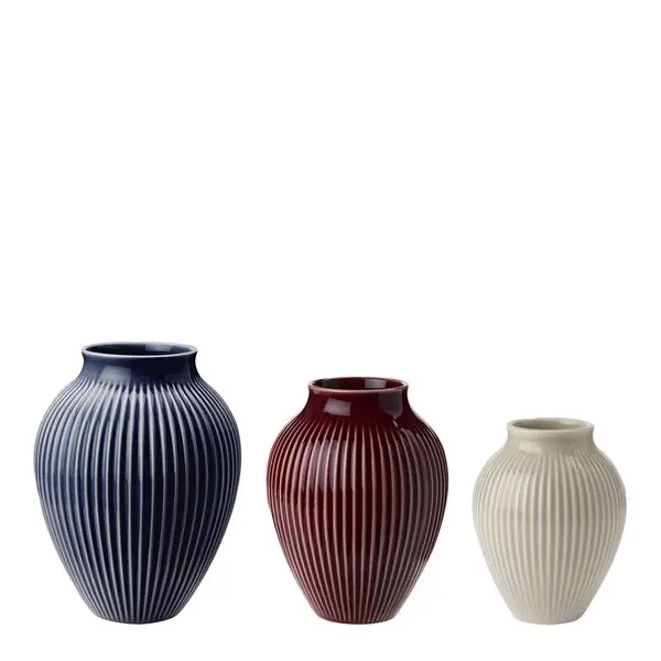 Ripple mini vaser 11 cm 3 stk ripple berry/sand/dark blue
