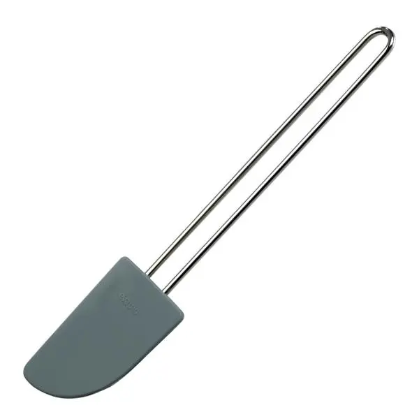 Slikkepott 23 cm grå/rustfritt stål