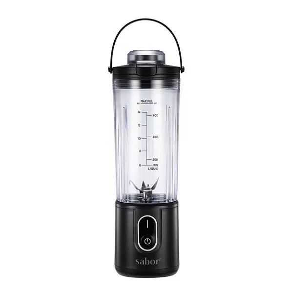 Select trådløs blender 0,4L svart/klar