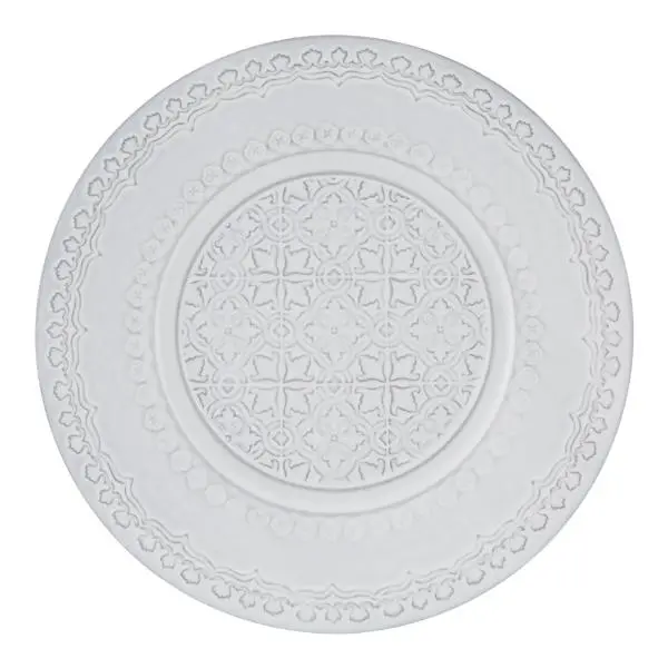 Rua Nova tallerken flat 22 cm antikkhvit