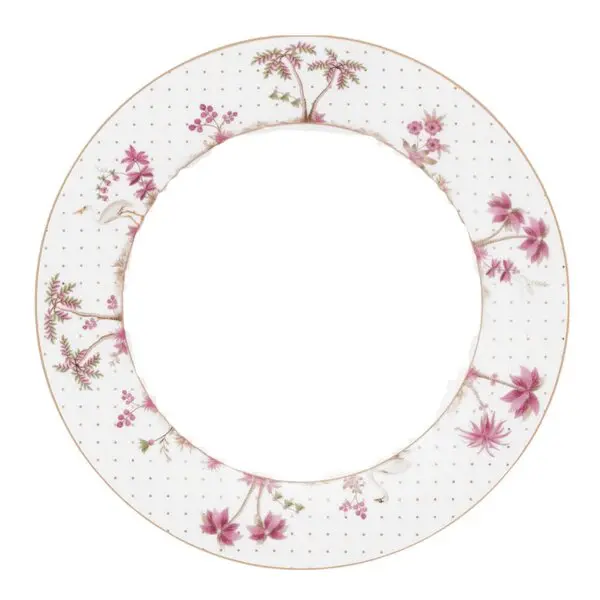 Jolie Dots tallerken 26,5 cm gull/rosa