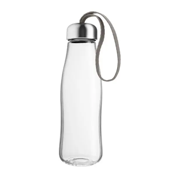 Glassdrikkeflaske 0,5L Taupe