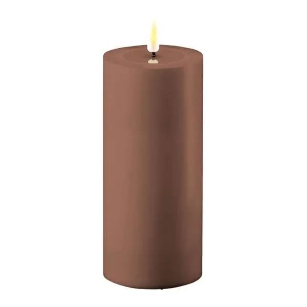 LED utendørslys 15x7,5 cm mocca