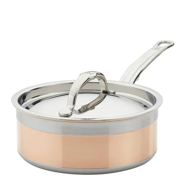 Copperbond kasserolle med lokk 1,9L kobber