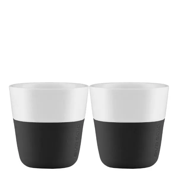 Espressokrus 8 cl 2 stk svart
