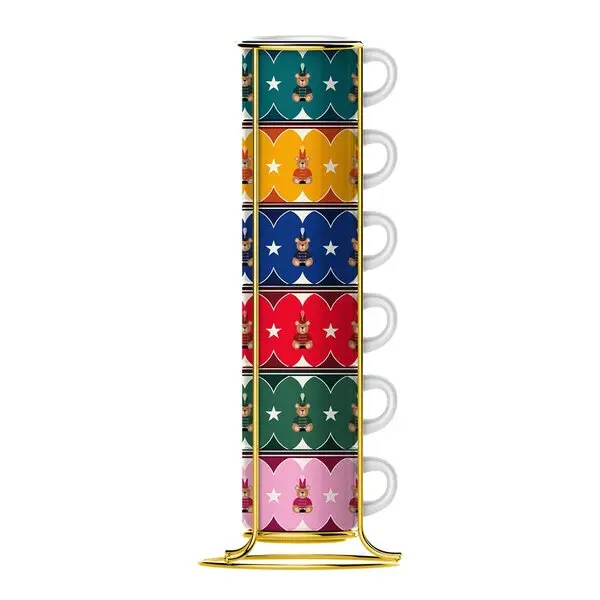Joyful espressokopp 6 stk 6,5 cl multi