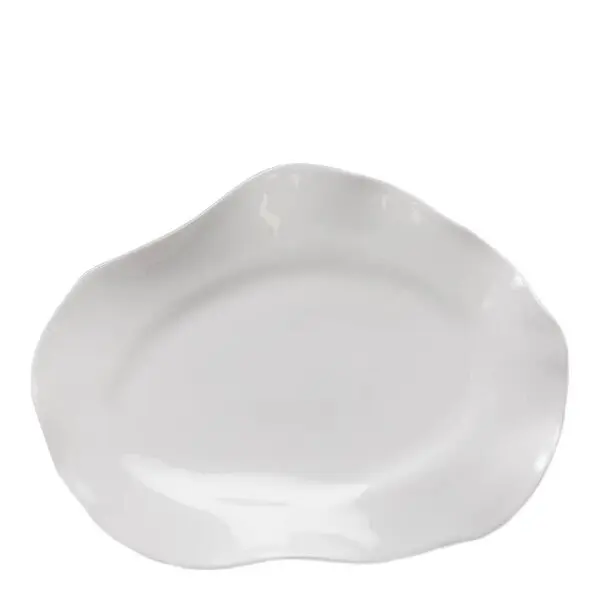Perfect Imperfection tallerken oval 22,5 cm hvit daenkei