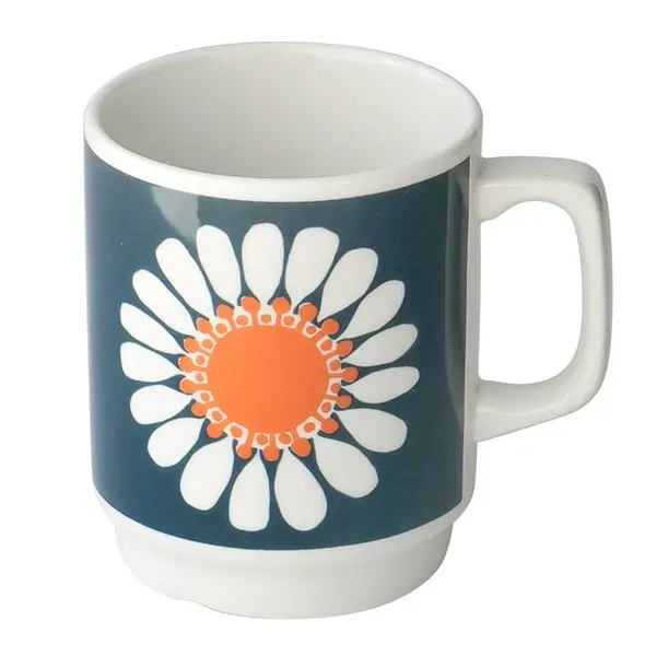 Daisy krus 30 cl hvit/blå/oransje