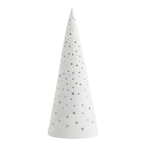 Nobili juletre 30 cm snehvit