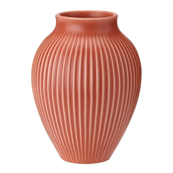 Ripple vase 12,5 cm korall
