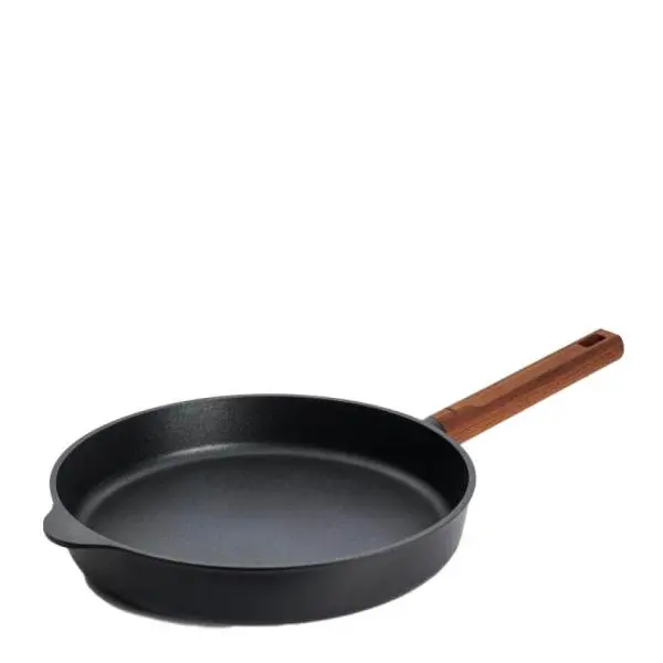 Premium wood stekepanne 28 cm svart/bøk