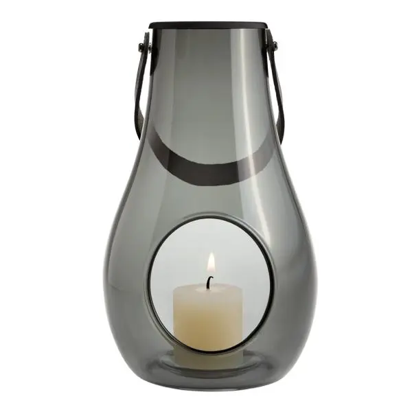 Design With Light hurricane lanterne 25 cm smoke