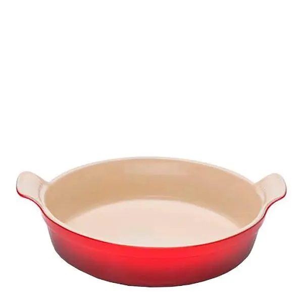 Heritage ildfast form rund 24 cm cerise