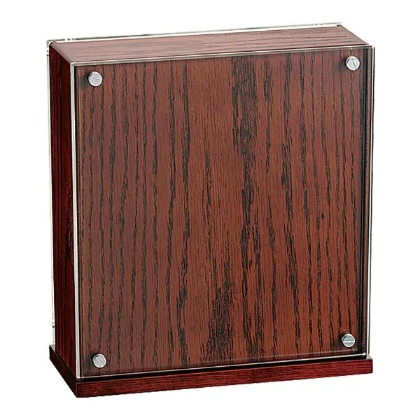 Knivblokk 26x24x10 cm brun