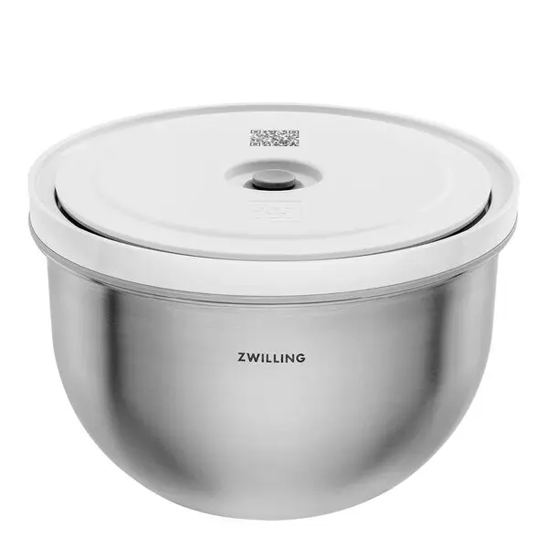 Fresh & Save vakuumskål i rustfritt stål med lokk 1,75L 18 cm
