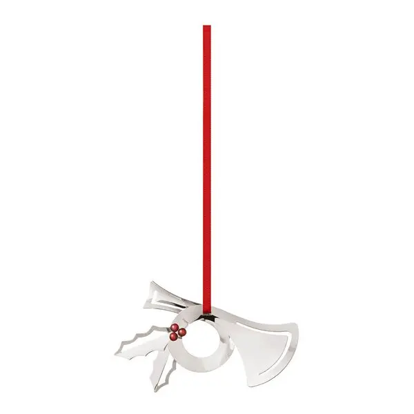 2026 juleornament horn 4,8 cm sølv