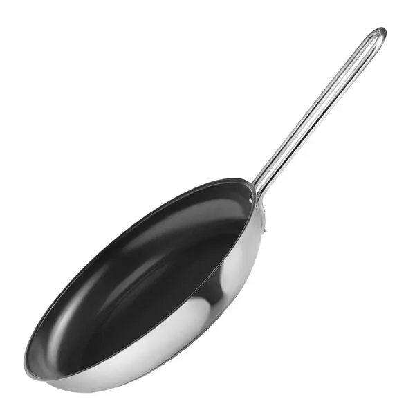 Stainless Steel stekepanne 30 cm keramisk Slip-Let® belegg