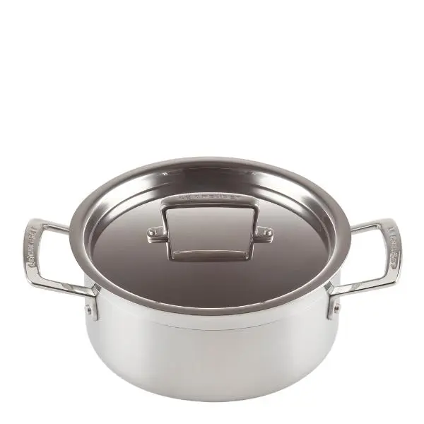 3-Ply lav gryte med lokk 20 cm 3L